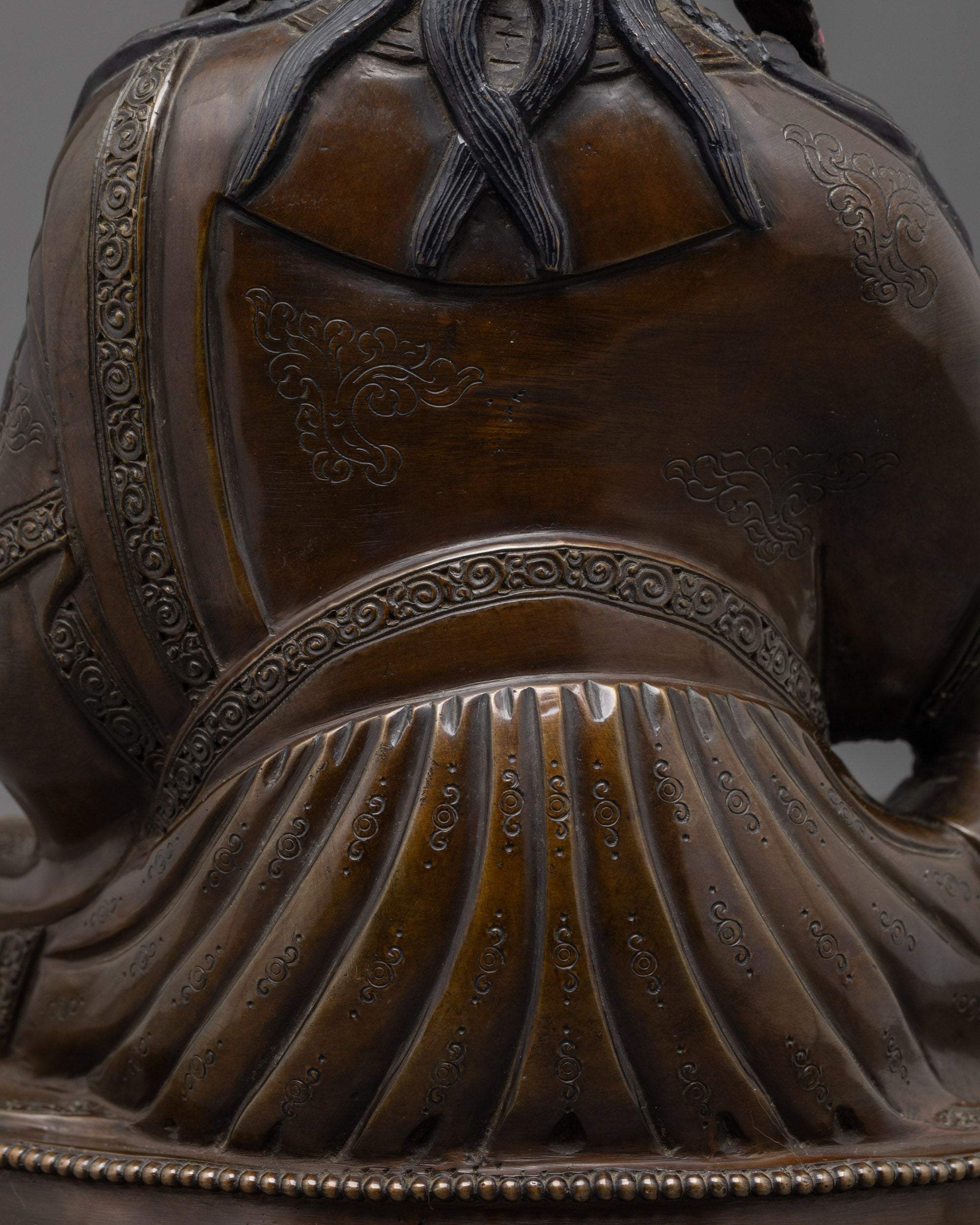 Buy Oxidized Guru Rinpoche Statue | Sacred Tibetan Buddhist Sculpture