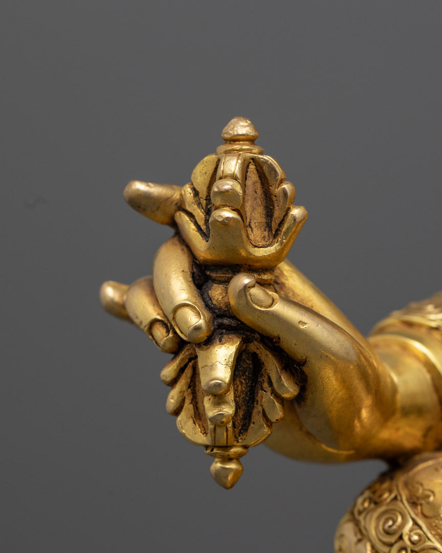 Guru Rinpoche Statue | Tibetan Premium piece in Gold