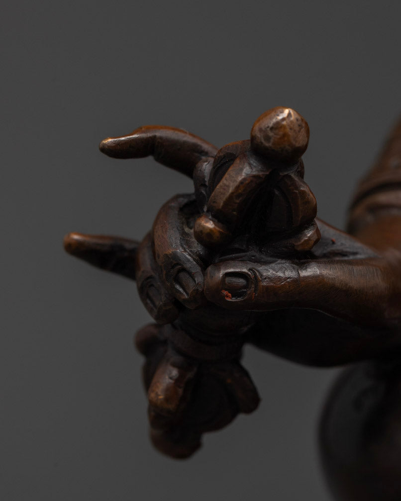 Oxidized Guru Rinpoche statue | Tibetan Sacred Art