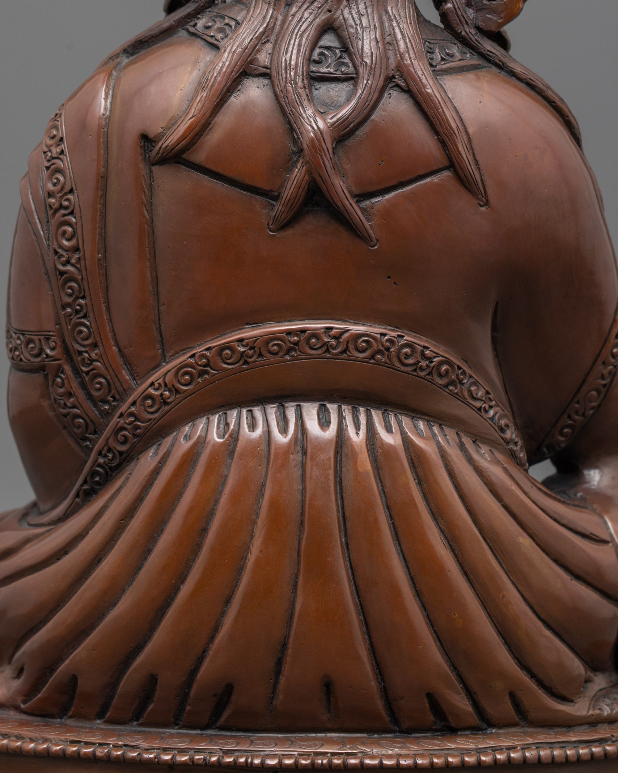 Oxidized Guru Rinpoche Statue | Himalayan Padmasambhava Sculpture
