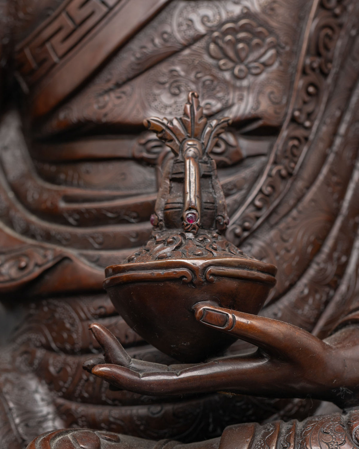 Oxidized Guru Rinpoche Statue | Illuminate Your Path to Enlightenment