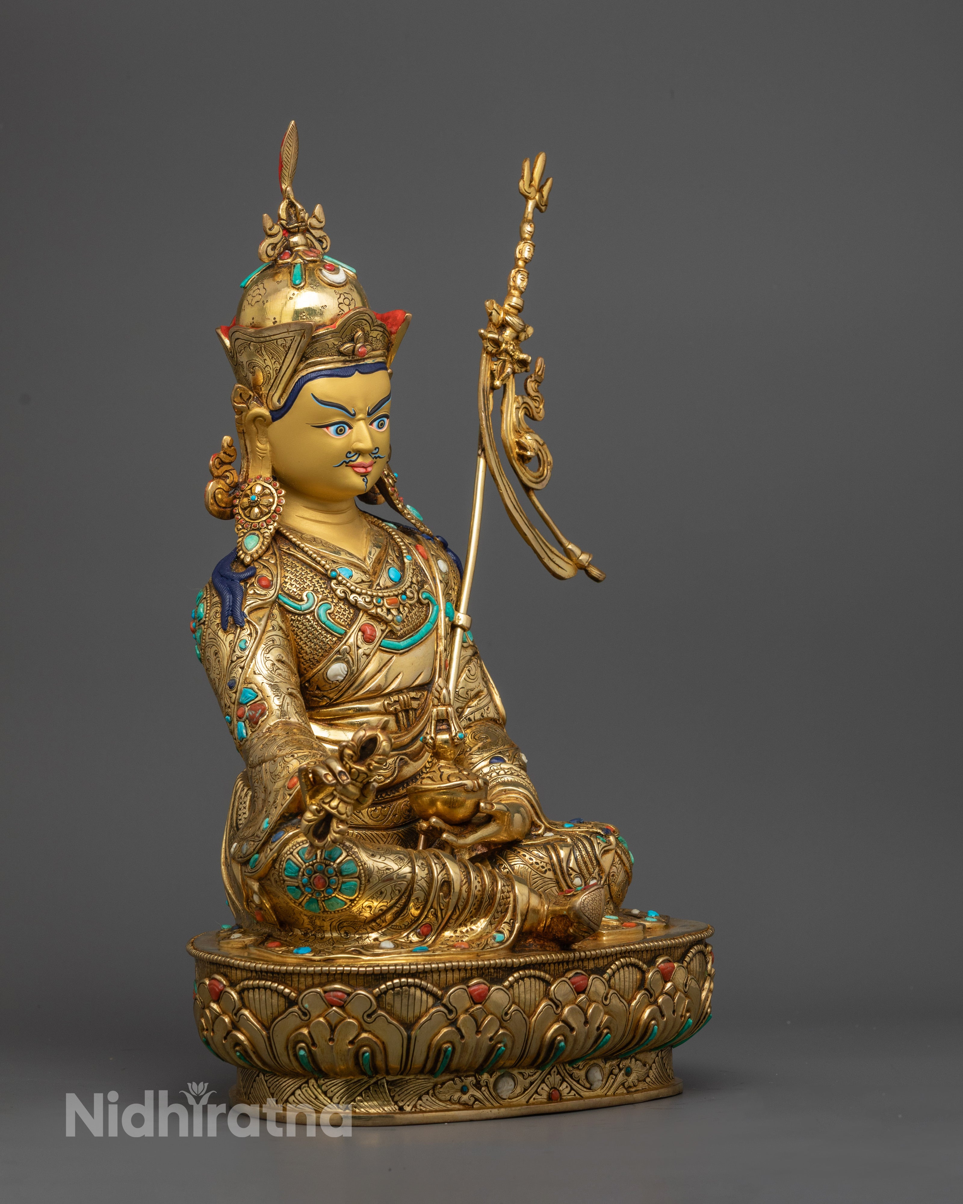 Authentic Guru Rinpoche Statue | Handmade Padmasambhava Statue
