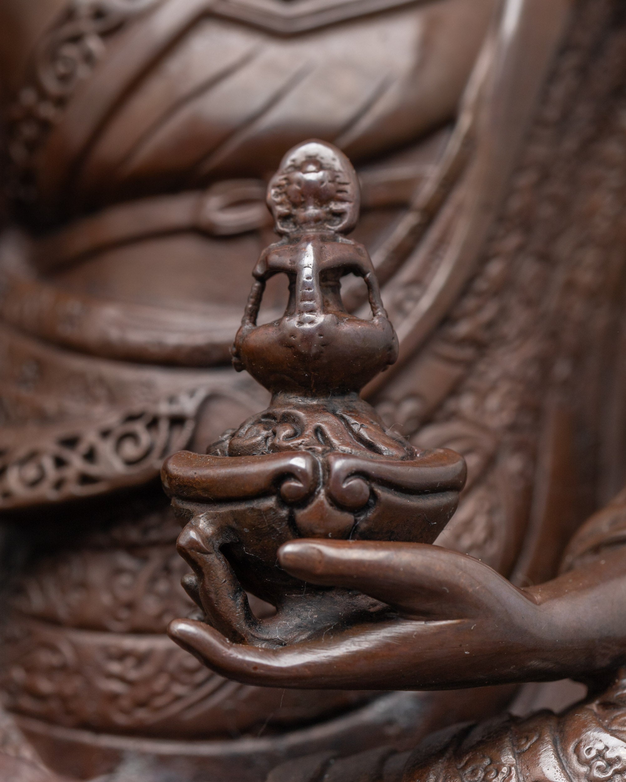 Buy Machine-Made Guru Rinpoche Oxidized Copper Statue