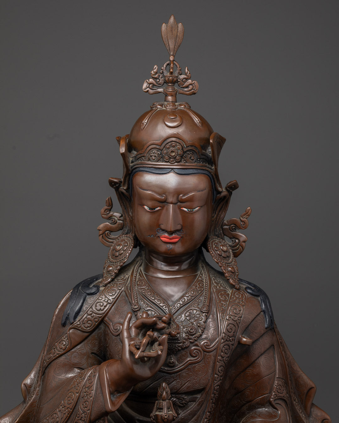 Enlightened Buddhist Guru Tsokye Dorje Sculpture