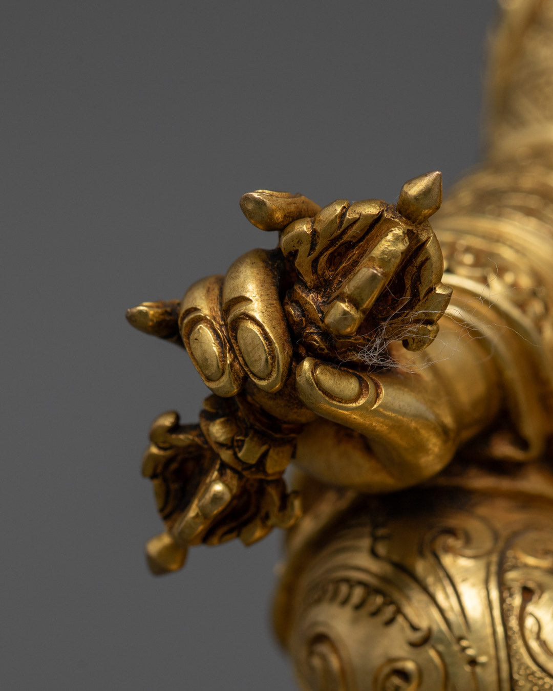 24k Gold Gilded Guru Rinpoche Statue