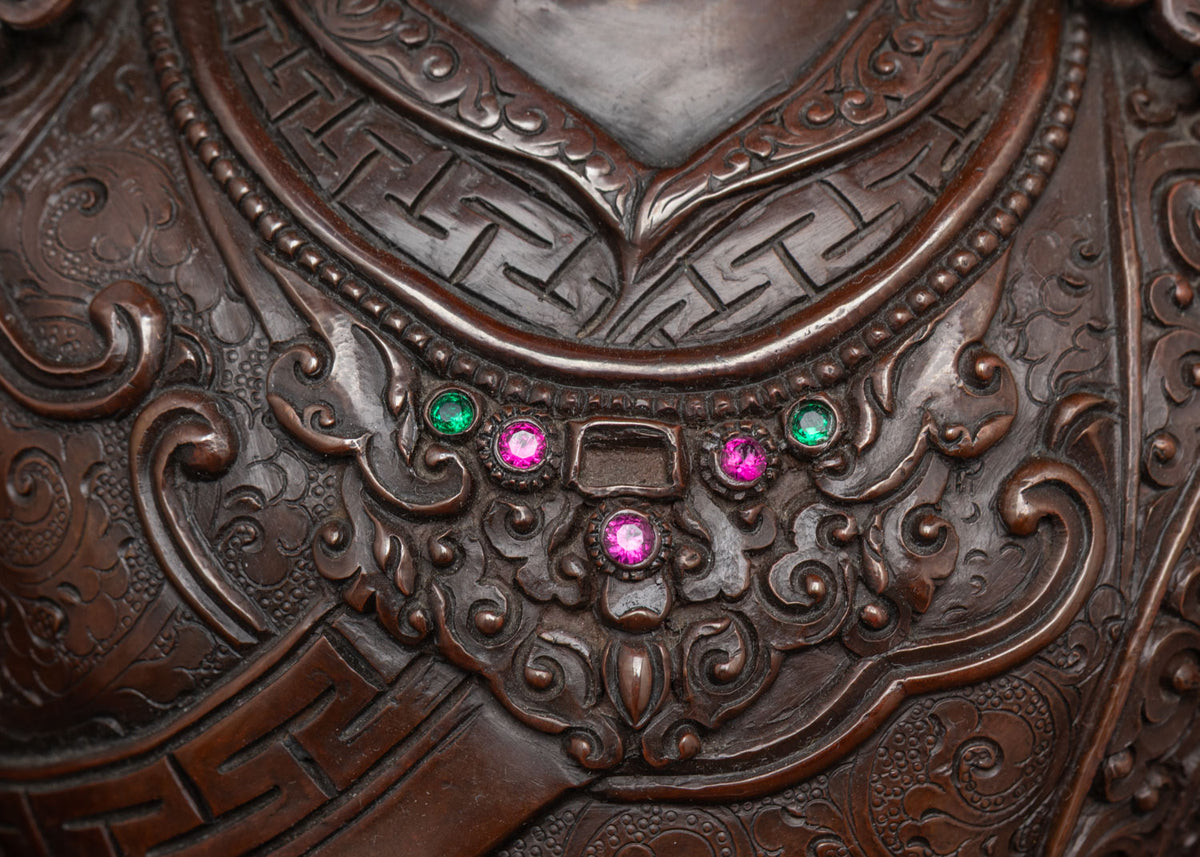 Oxidized Guru Rinpoche Statue | Illuminate Your Path to Enlightenment