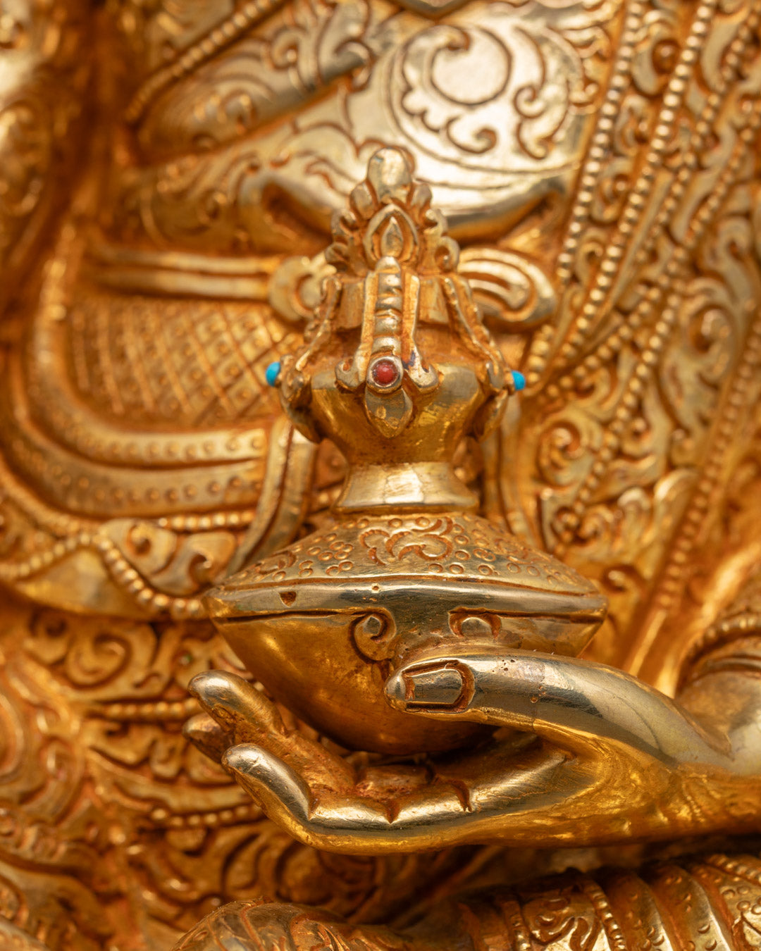 Spiritual Sculpture of Guru Rinpoche | Lotus-Born Masters