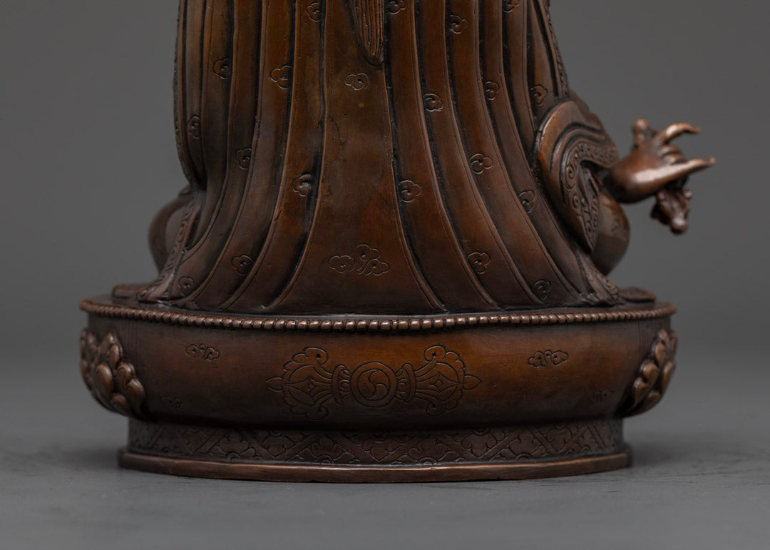 Oxidized Guru Rinpoche statue | Tibetan Sacred Art