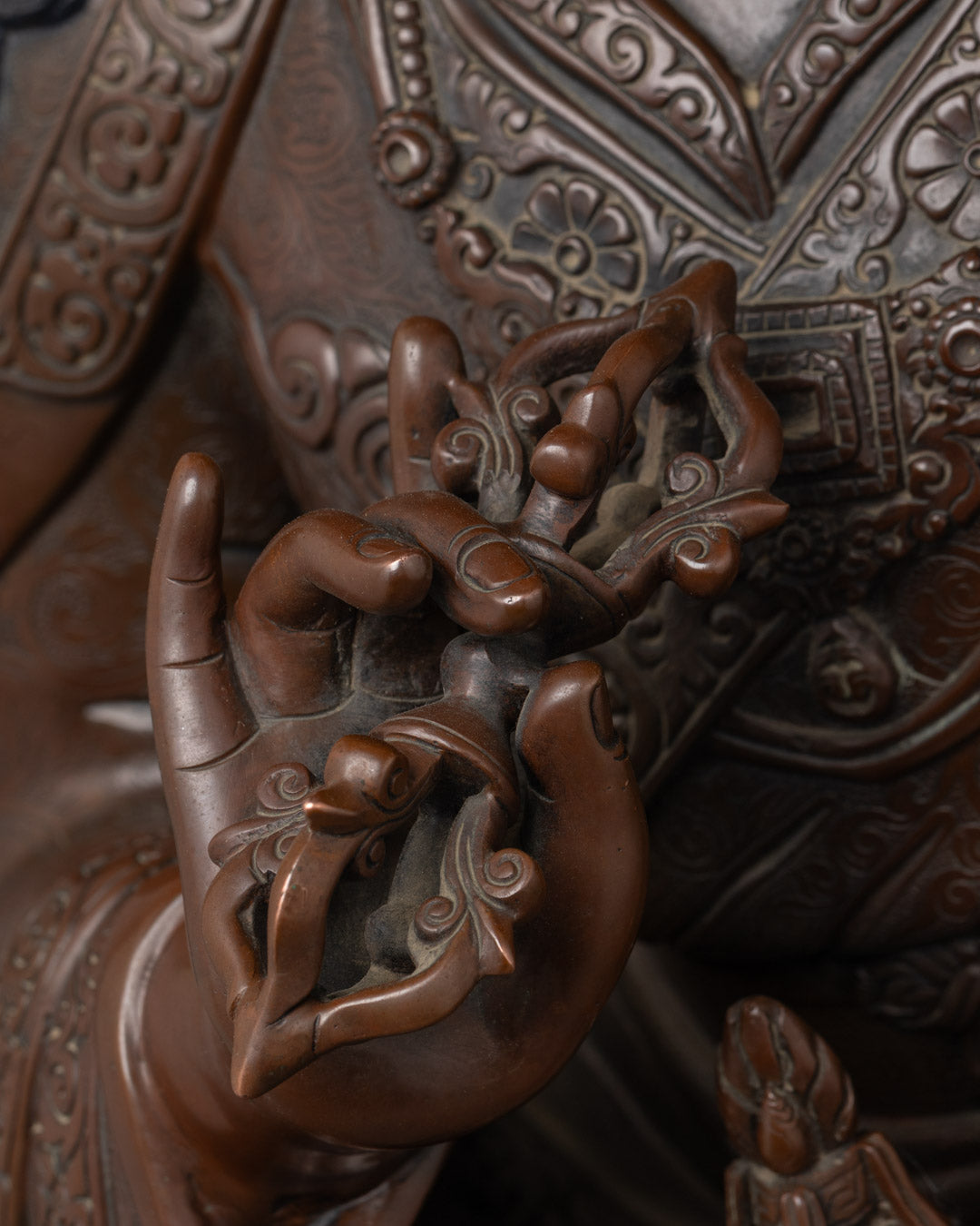 Enlightened Buddhist Guru Tsokye Dorje Sculpture