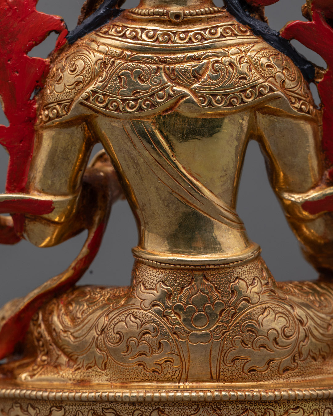 Green Tara Statue | Traditional Nepalese Copper Body