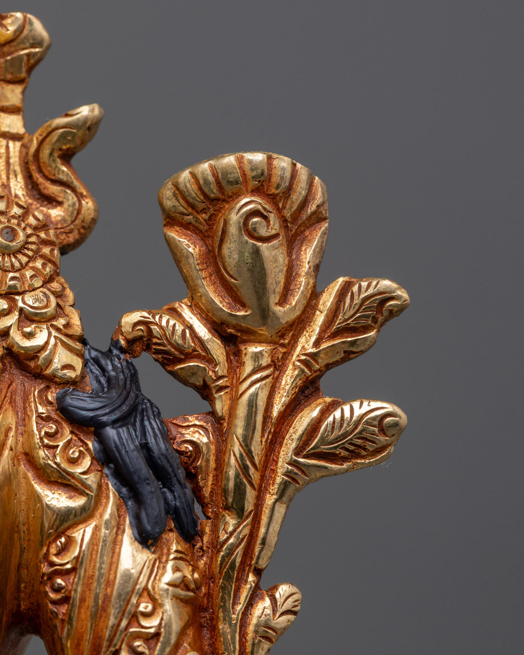 Green Tara Statue | Traditional Nepalese Copper Body