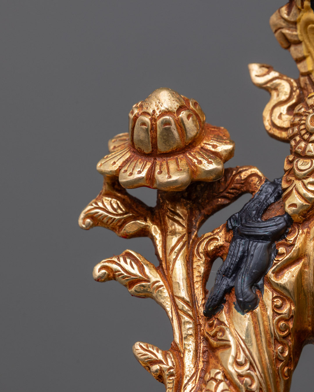 Green Tara Statue | Traditional Nepalese Copper Body