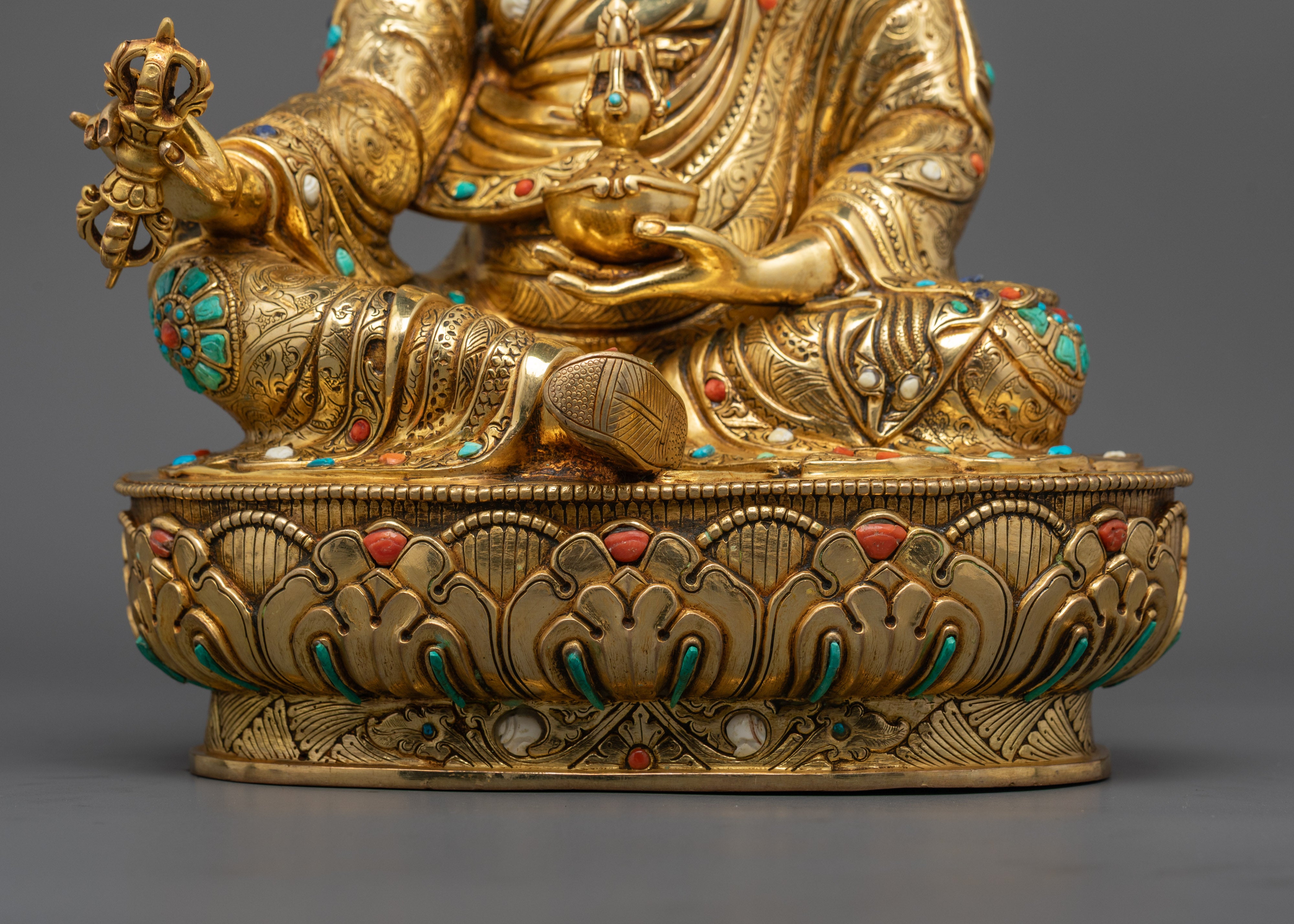 Authentic Guru Rinpoche Statue | Handmade Padmasambhava Statue