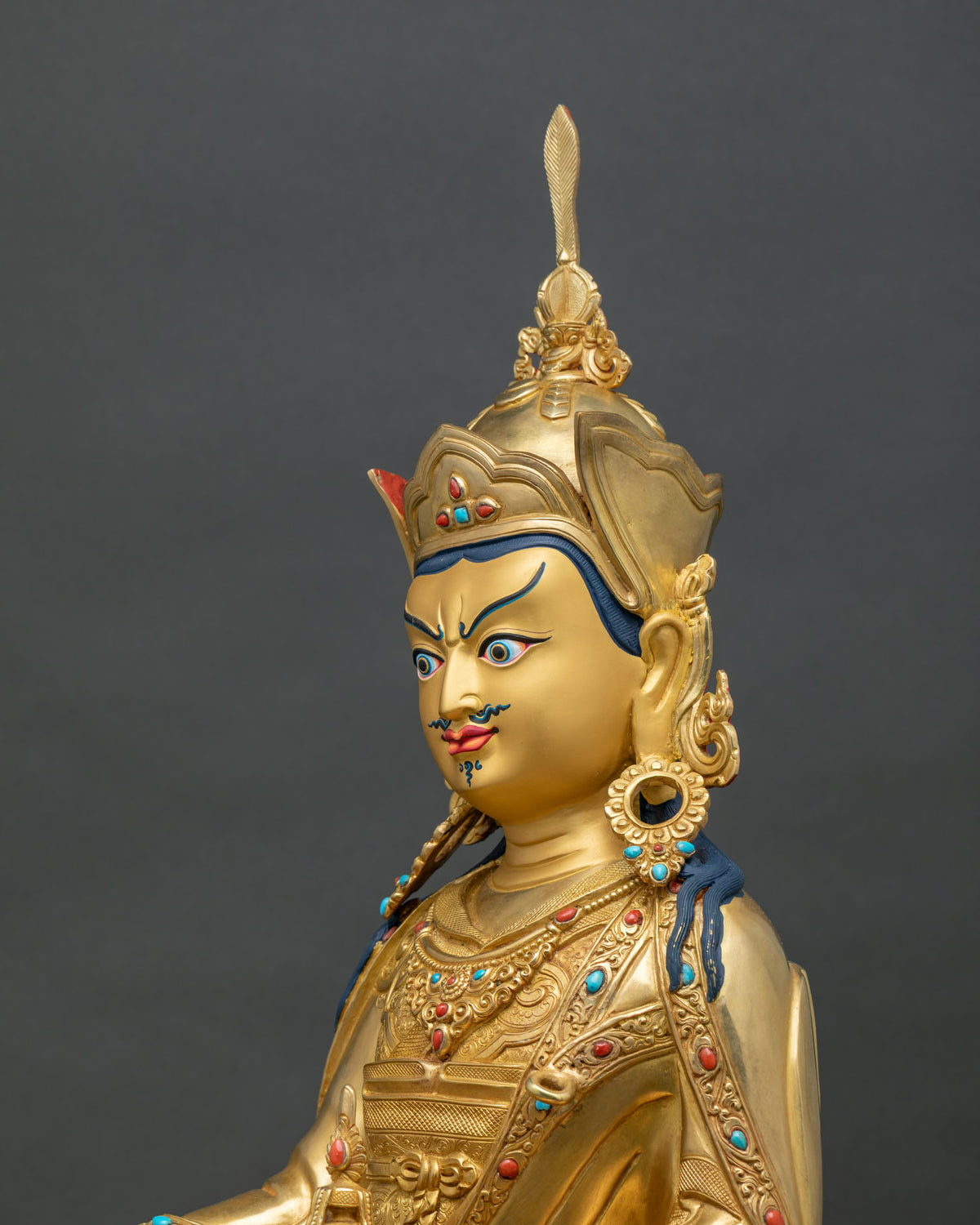 The Lotus-Born Guru Rinpoche Statue | Enlightened Presence for Altars