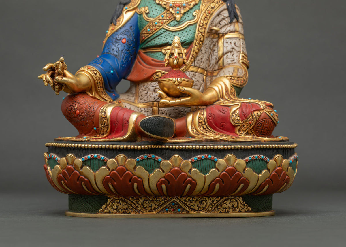 Multicolor Guru Rinpoche Statue – Handicrafted Buddhist Figurine