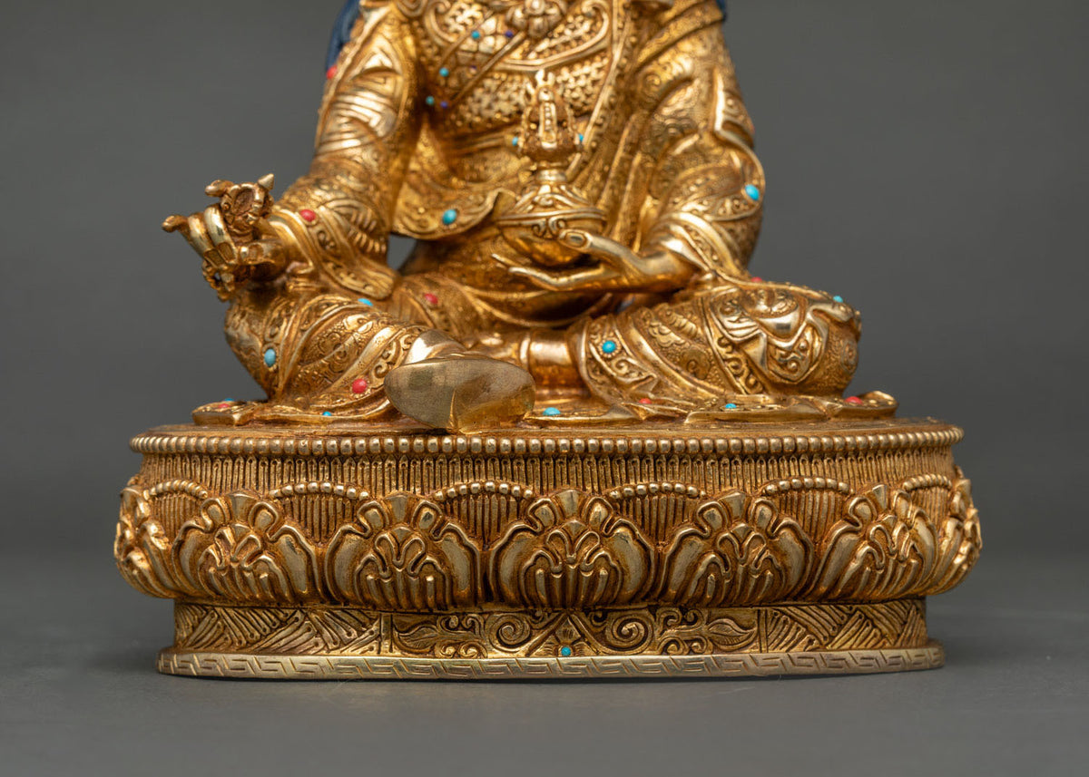 Premium Guru Rinpoche Statue | Tibetan Buddhist Spiritual Artwork