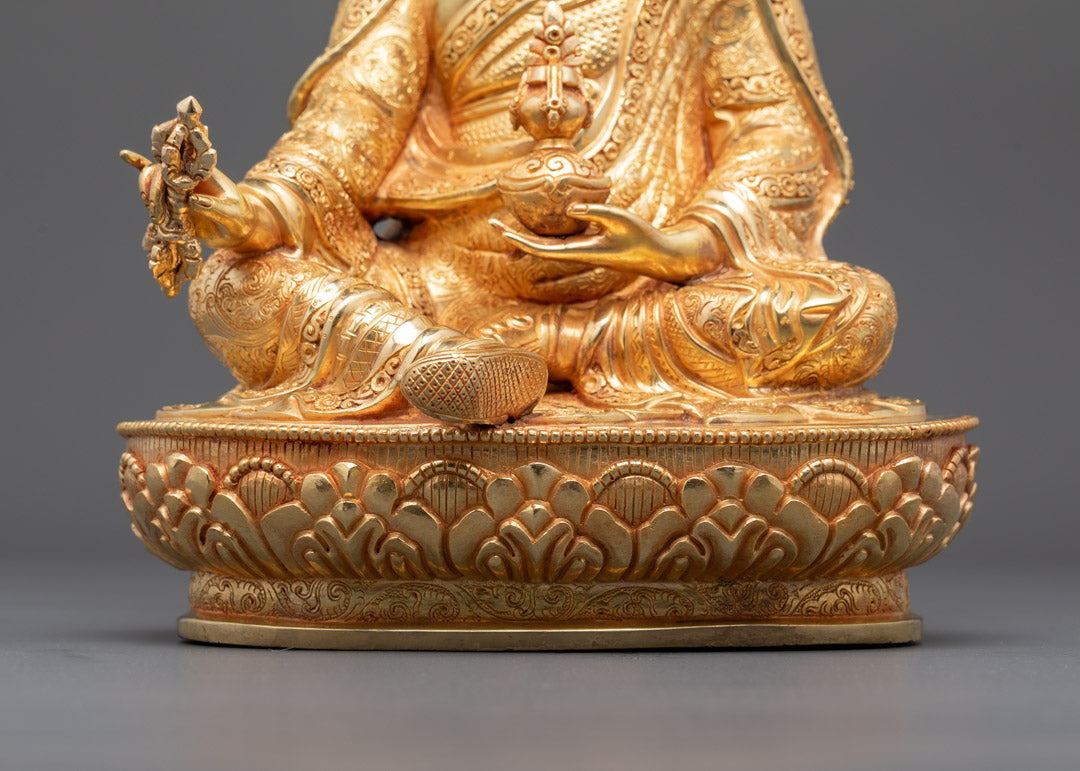Handcrafted Guru Padmasambhava Statue | Tibetan Buddhist Art