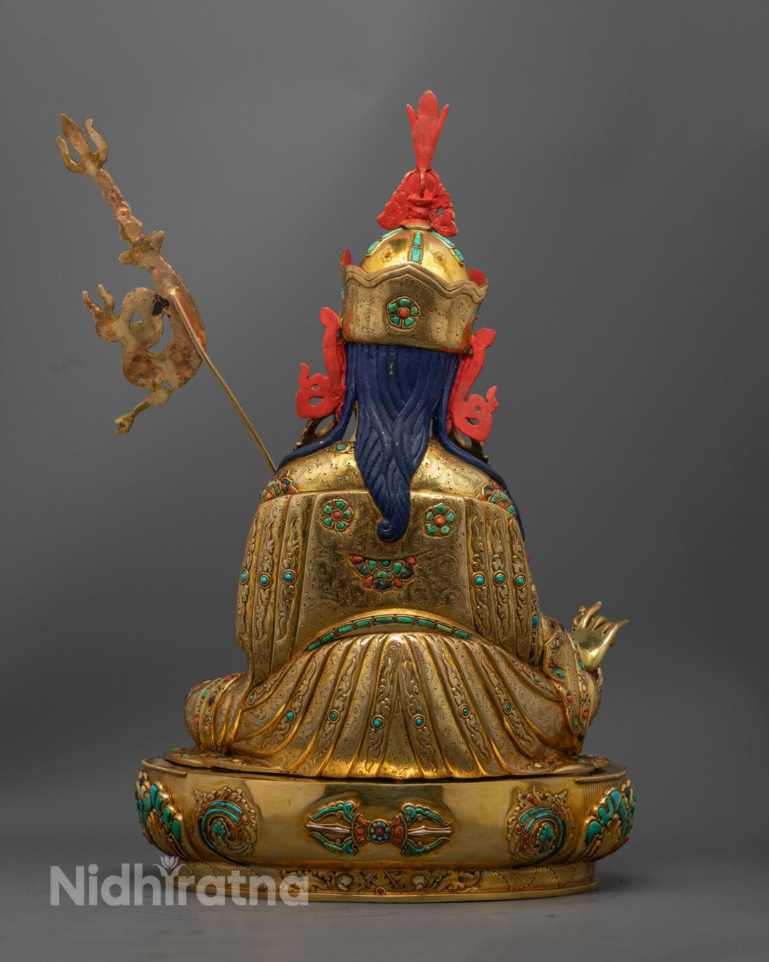 Tibetan Guru Rinpoche Statue | Handcrafted Padmasambhava Deity