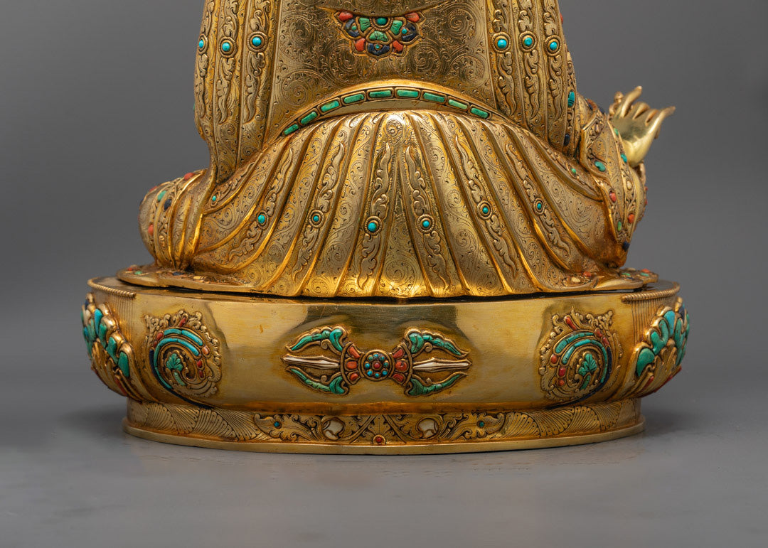 Tibetan Guru Rinpoche Statue | Handcrafted Padmasambhava Deity