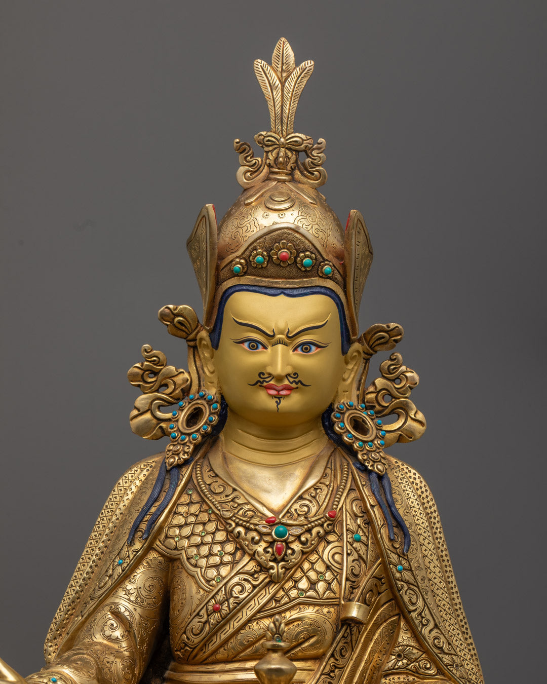 Guru Rinpoche Statue | Nepalese Handmade Buddhist Sculpture