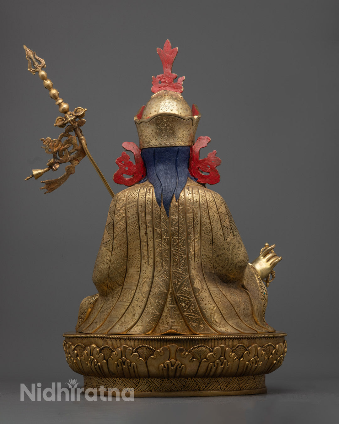 Guru Rinpoche Statue | Nepalese Handmade Buddhist Sculpture