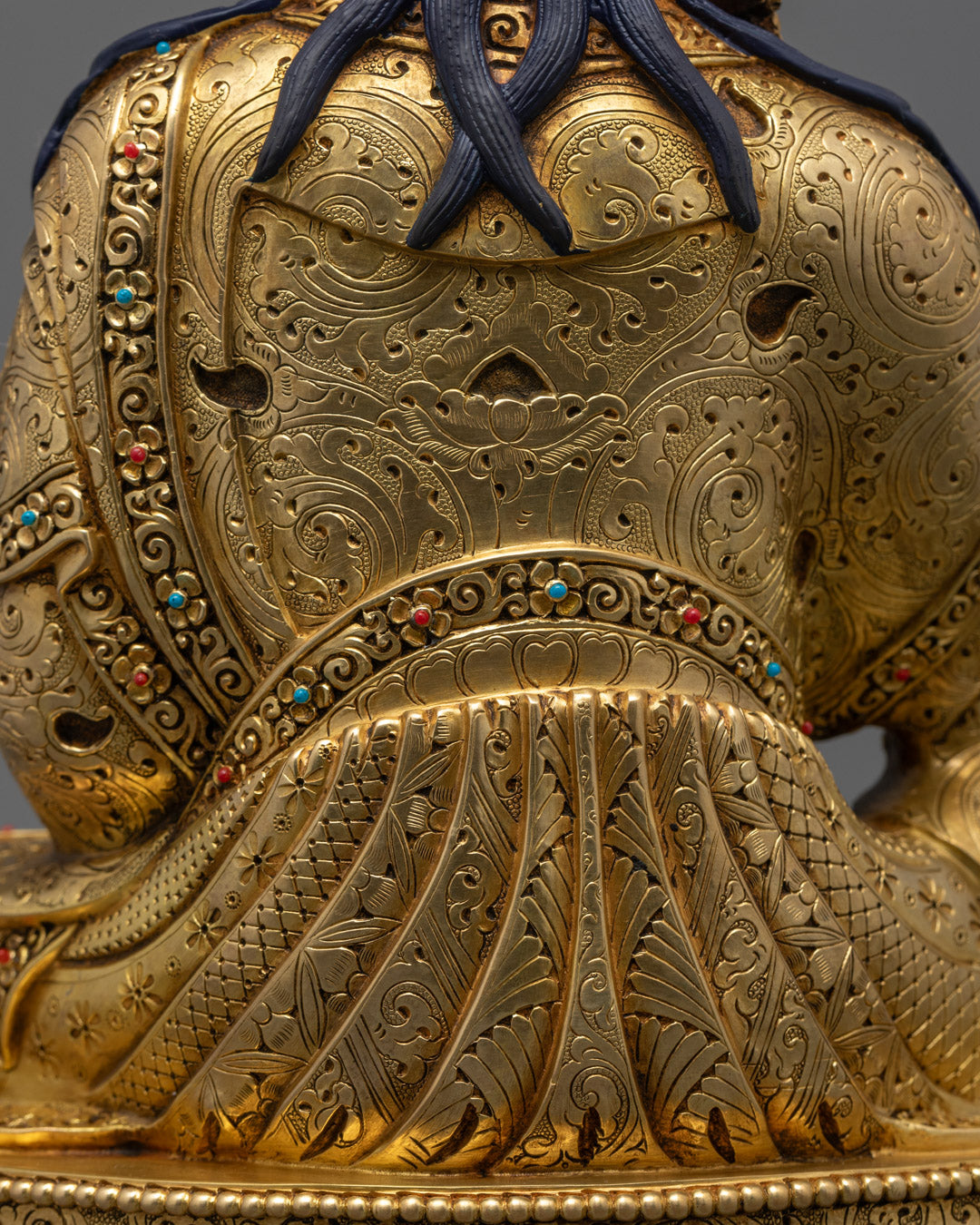 Guru Rinpoche Padmasambhava Gold Statue