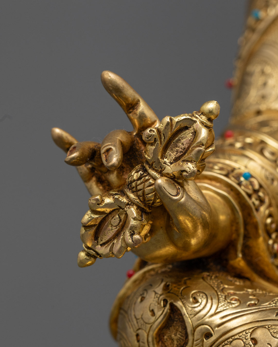 Guru Rinpoche Padmasambhava Gold Statue