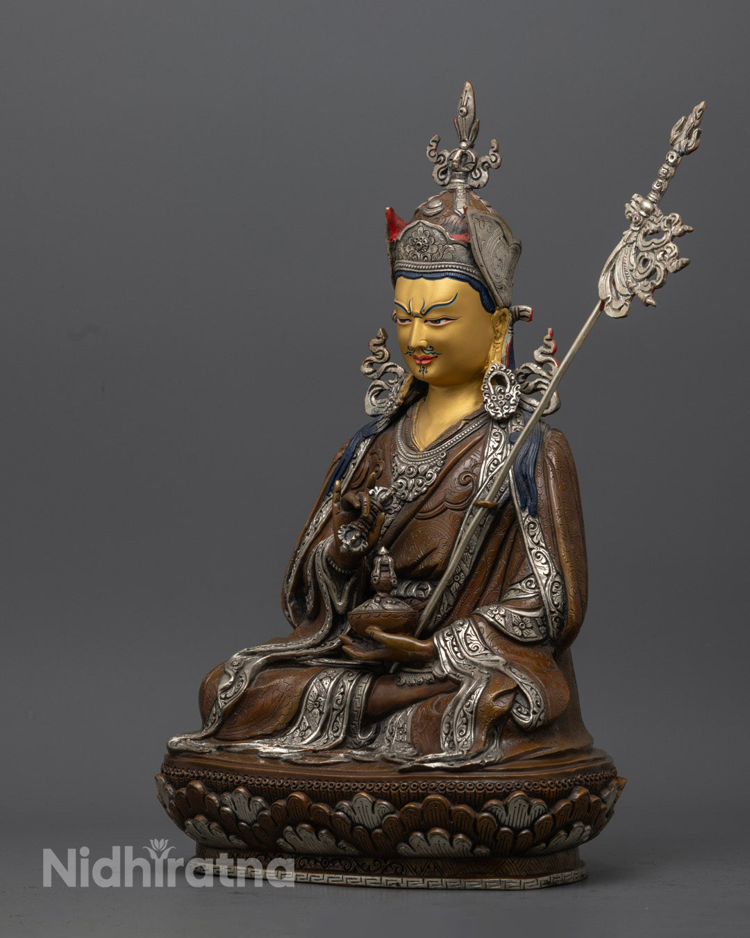 Guru Rinpoche Statue | Handcrafted Tibetan Padmasambhava Sculpture