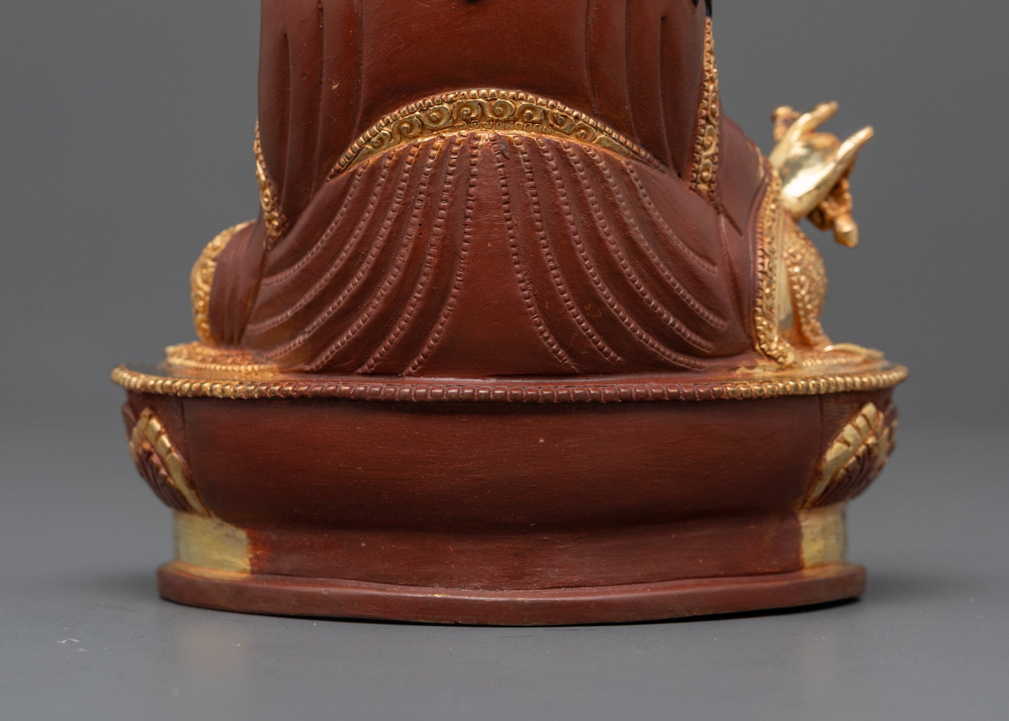 Nepalese Crafted Padmasambhava Sculpture | Himalayan Masterpiece