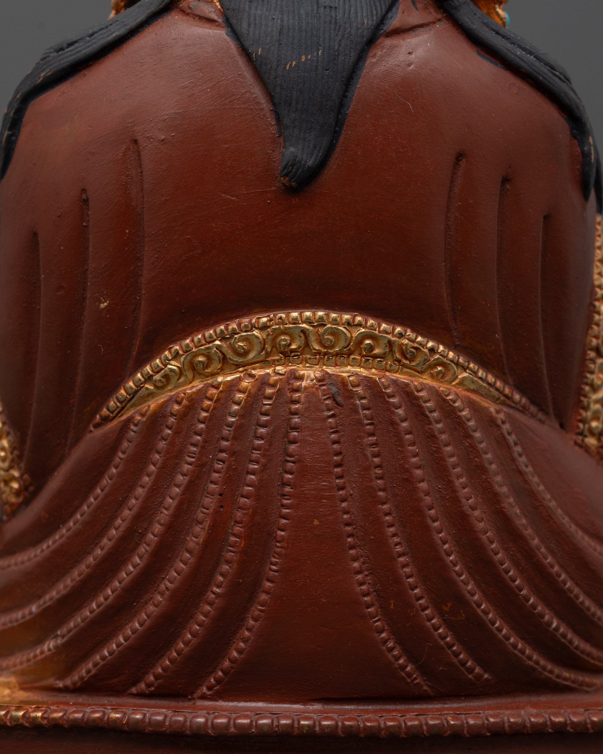 Nepalese Crafted Padmasambhava Sculpture | Himalayan Masterpiece