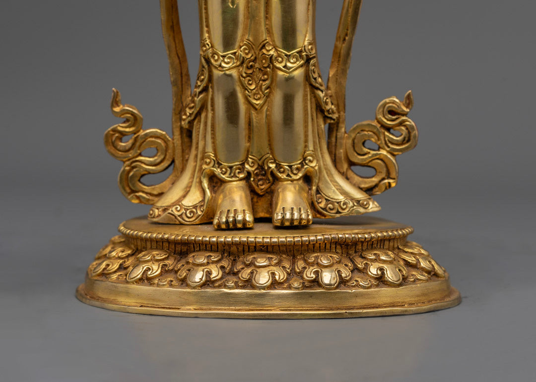 Padmasambhava with Disciple Statue | Traditional Tibetan Buddhist Art