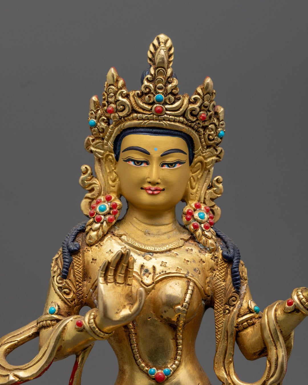 Padmasambhava with Disciple Statue | Traditional Tibetan Buddhist Art