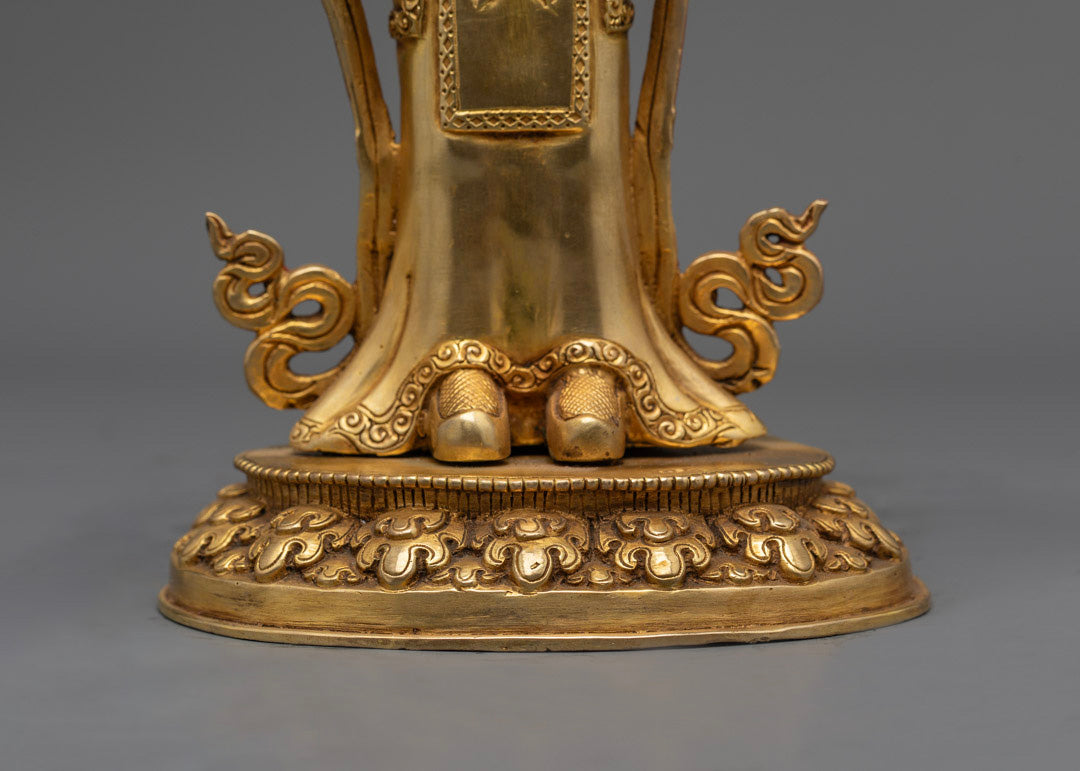 Padmasambhava with Disciple Statue | Traditional Tibetan Buddhist Art