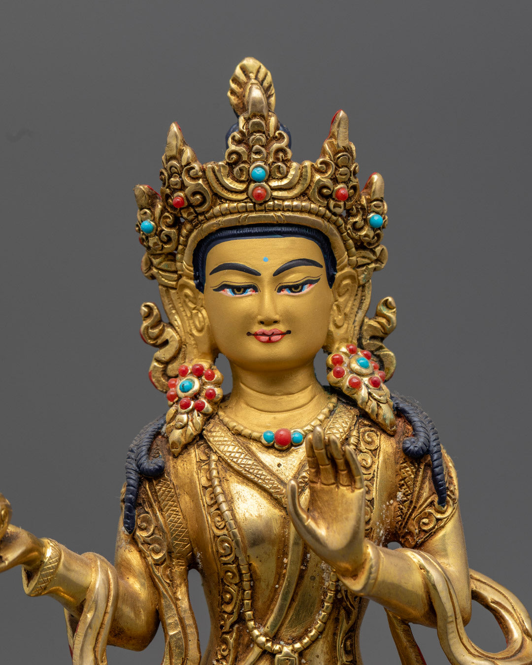 Padmasambhava with Disciple Statue | Traditional Tibetan Buddhist Art