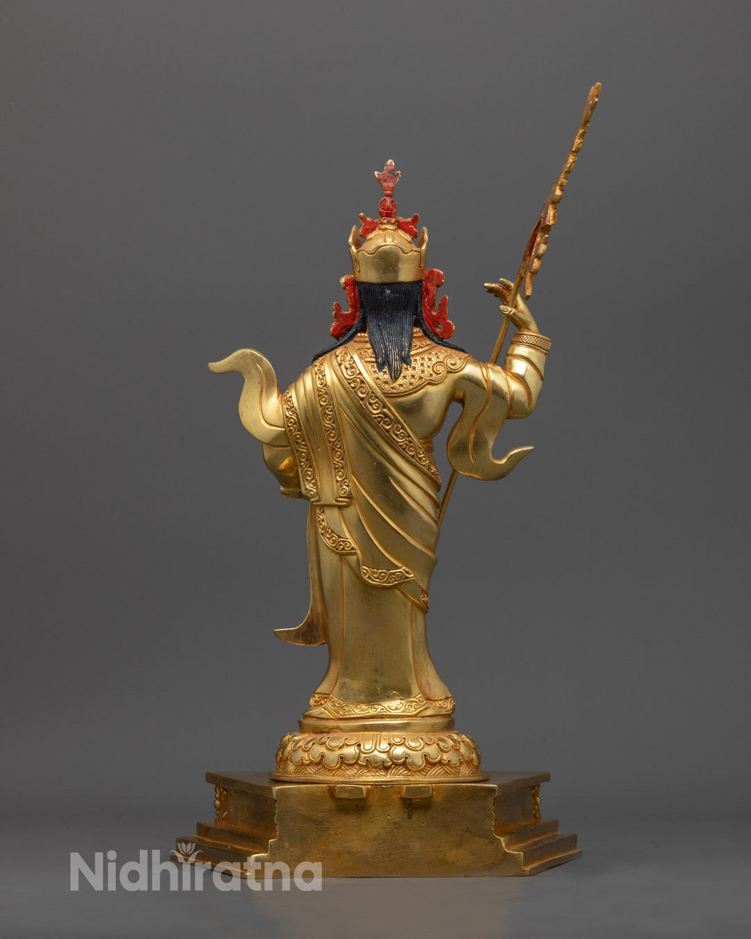 Padmasambhava with Disciple Statue | Traditional Tibetan Buddhist Art