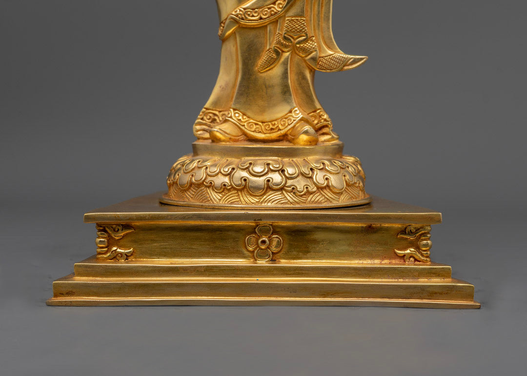 Padmasambhava with Disciple Statue | Traditional Tibetan Buddhist Art