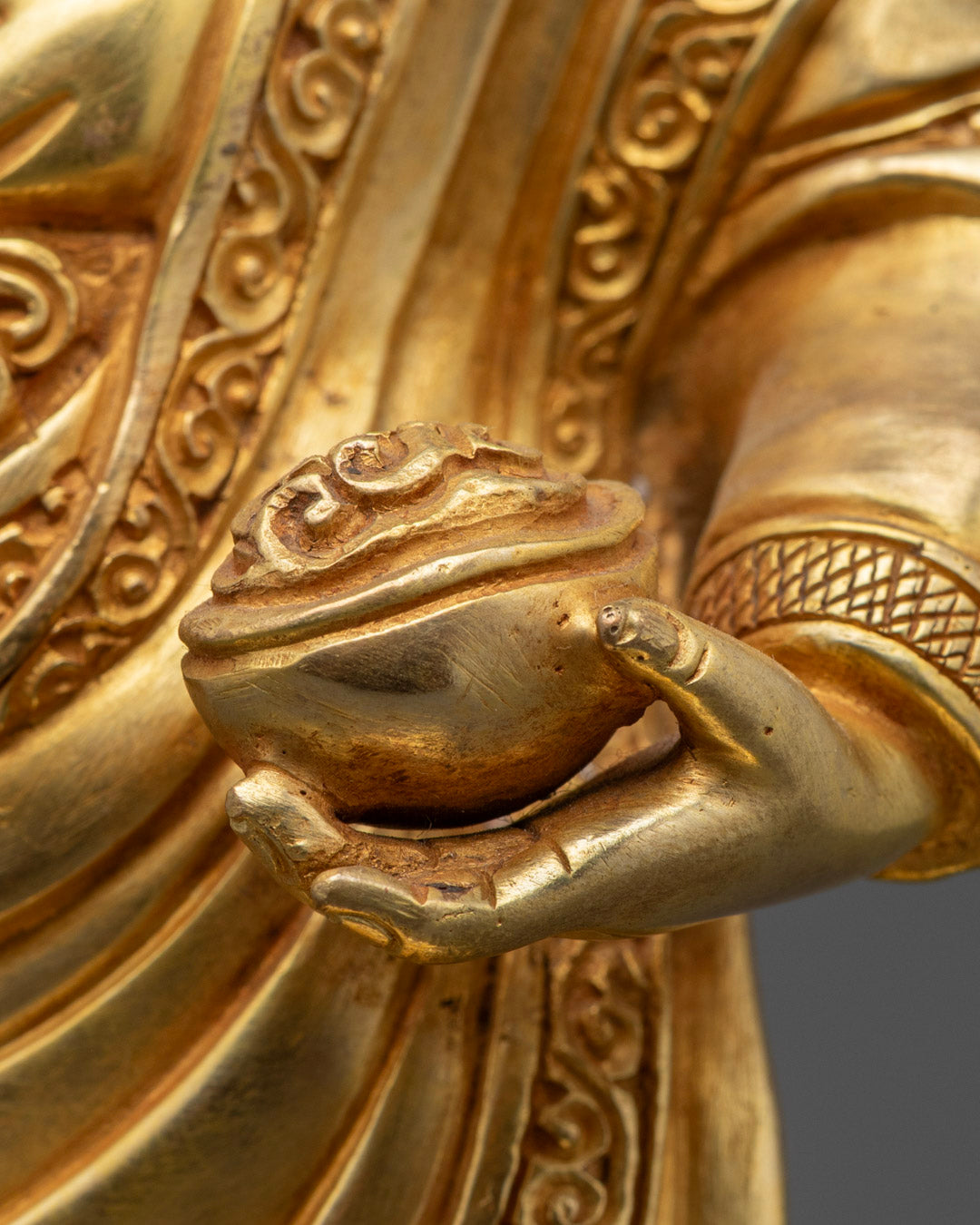 Padmasambhava with Disciple Statue | Traditional Tibetan Buddhist Art