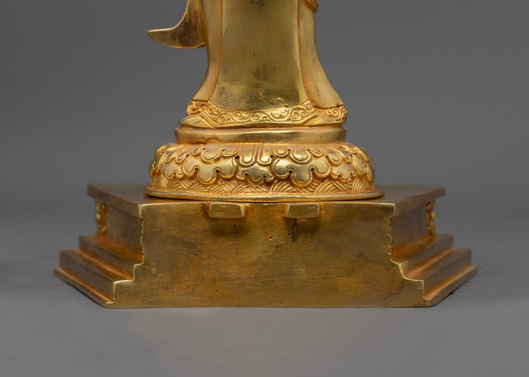 Padmasambhava with Disciple Statue | Traditional Tibetan Buddhist Art