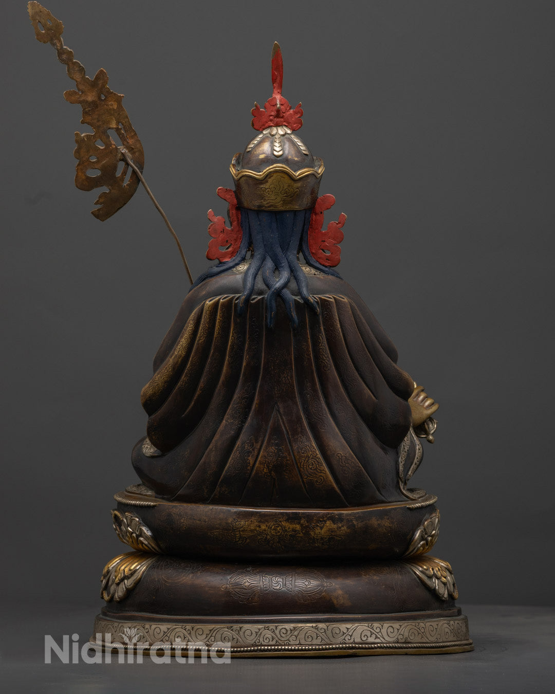 Guru Rinpoche Statue | Intricately Crafted with Oxidized Copper