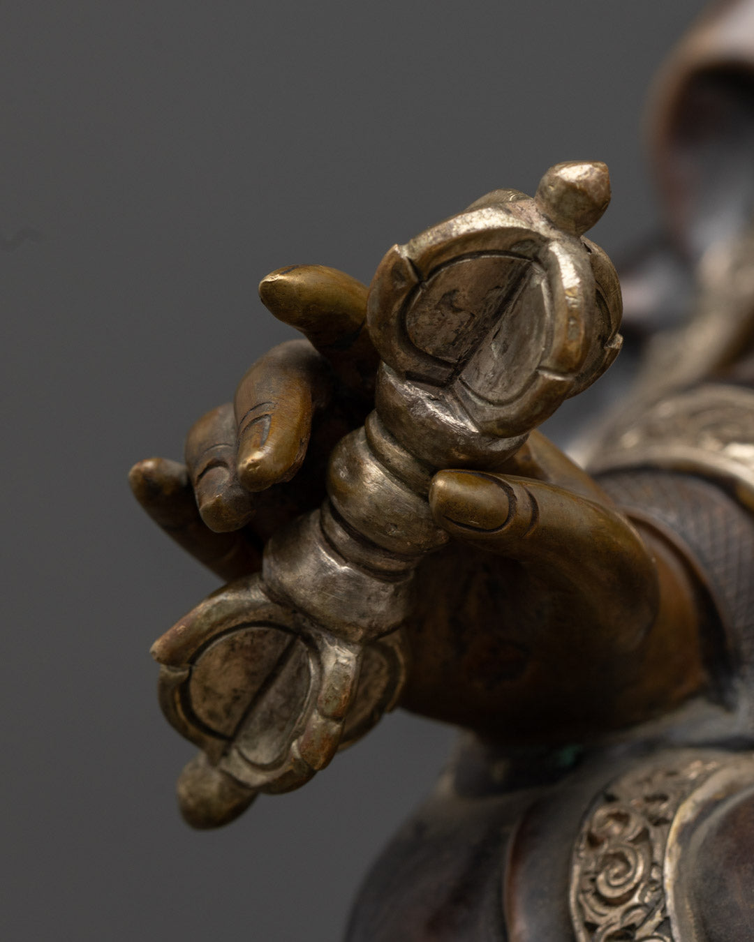 Guru Rinpoche Statue | Intricately Crafted with Oxidized Copper