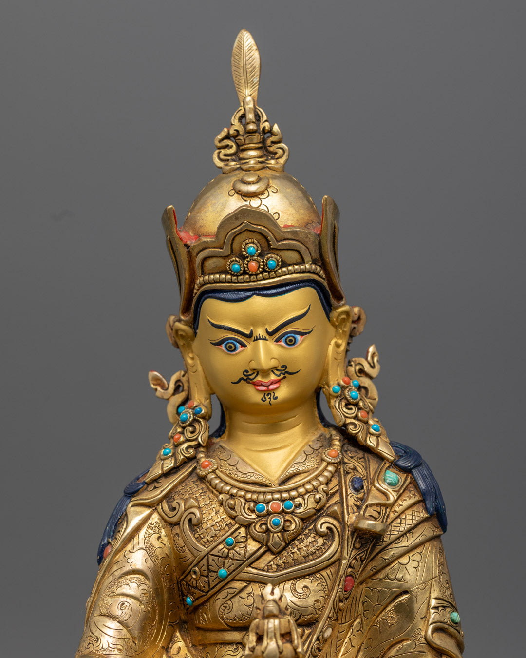 Authentic Guru Rinpoche Sculpture | Handmade in Nepal