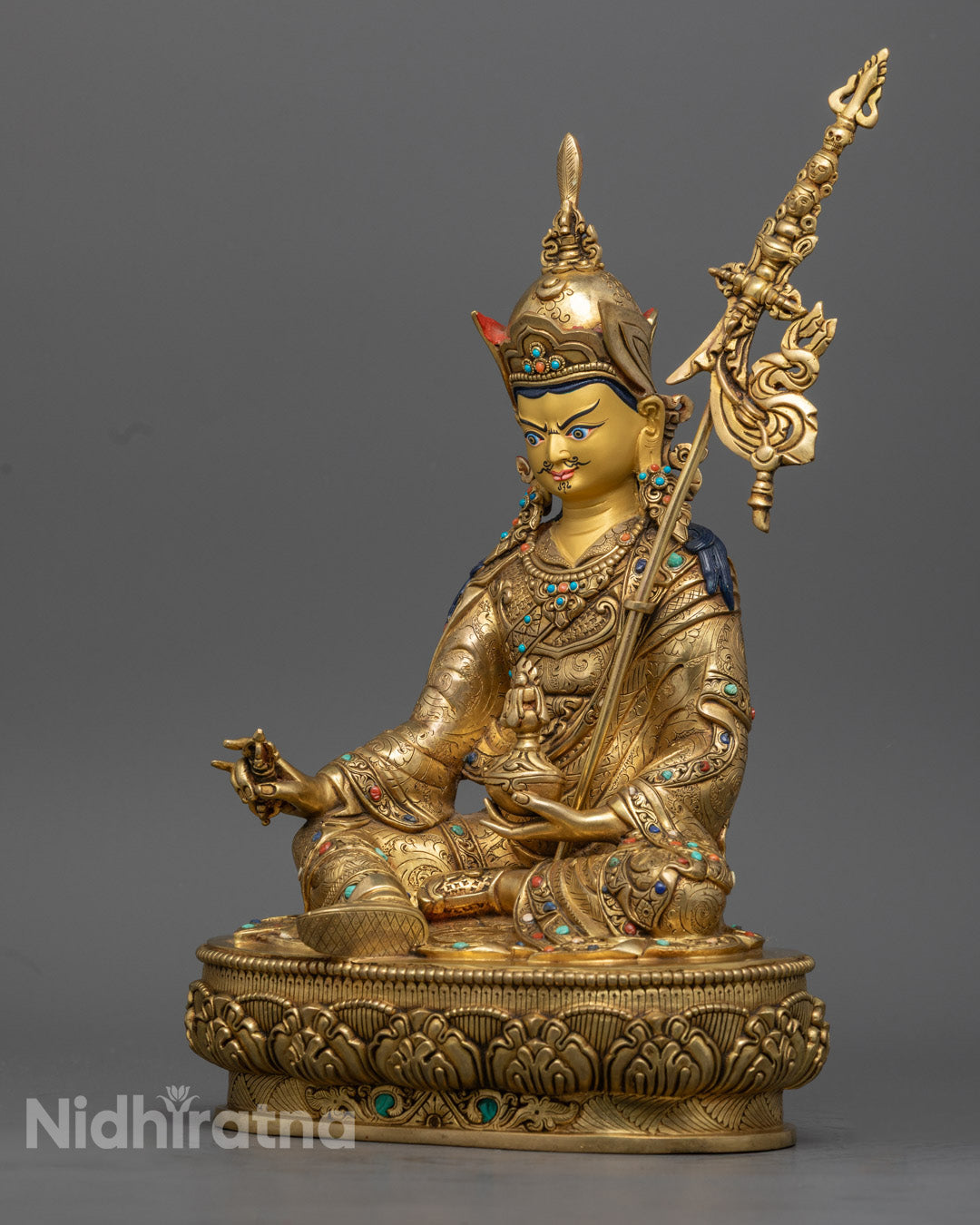 Authentic Guru Rinpoche Sculpture | Handmade in Nepal