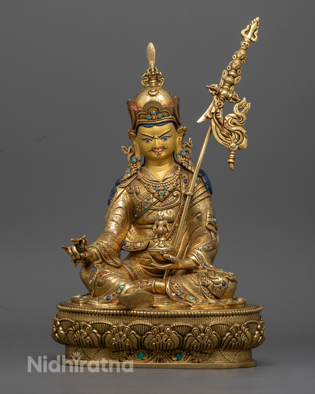 Authentic Guru Rinpoche Sculpture | Handmade in Nepal