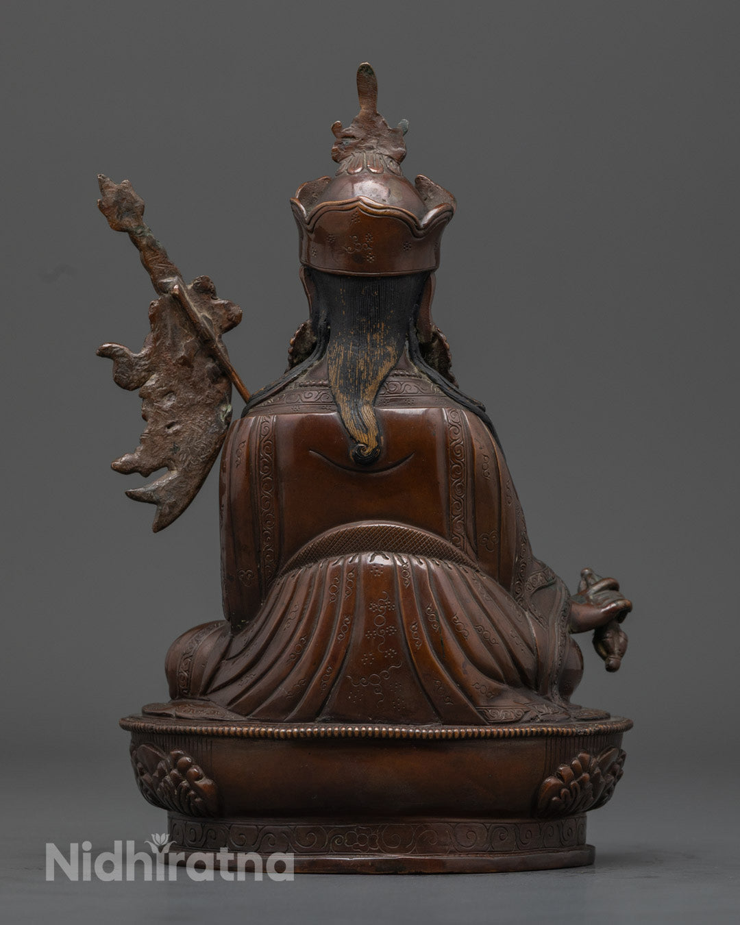Handmade Guru Rinpoche Statue | Sacred Tibetan Master