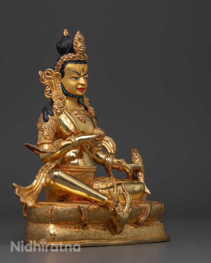 Guru Tilopada Statue in 24K Gold | A Tribute to Tantric Mastery