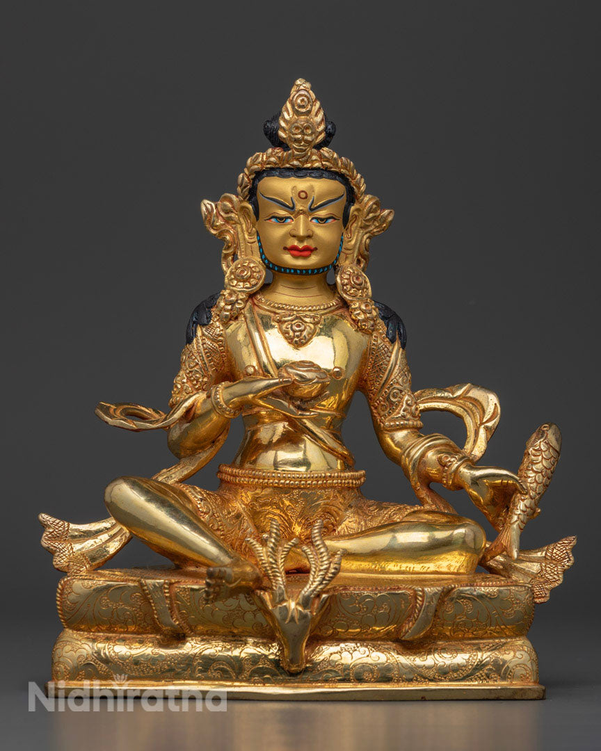 Guru Tilopada Statue in 24K Gold | A Tribute to Tantric Mastery