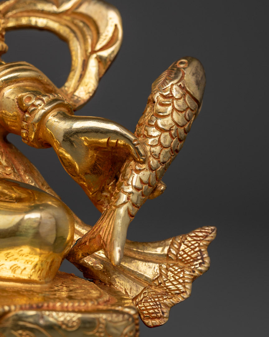 Guru Tilopada Statue in 24K Gold | A Tribute to Tantric Mastery