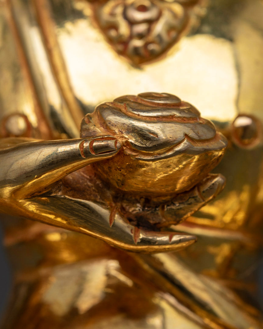 Guru Tilopada Statue in 24K Gold | A Tribute to Tantric Mastery
