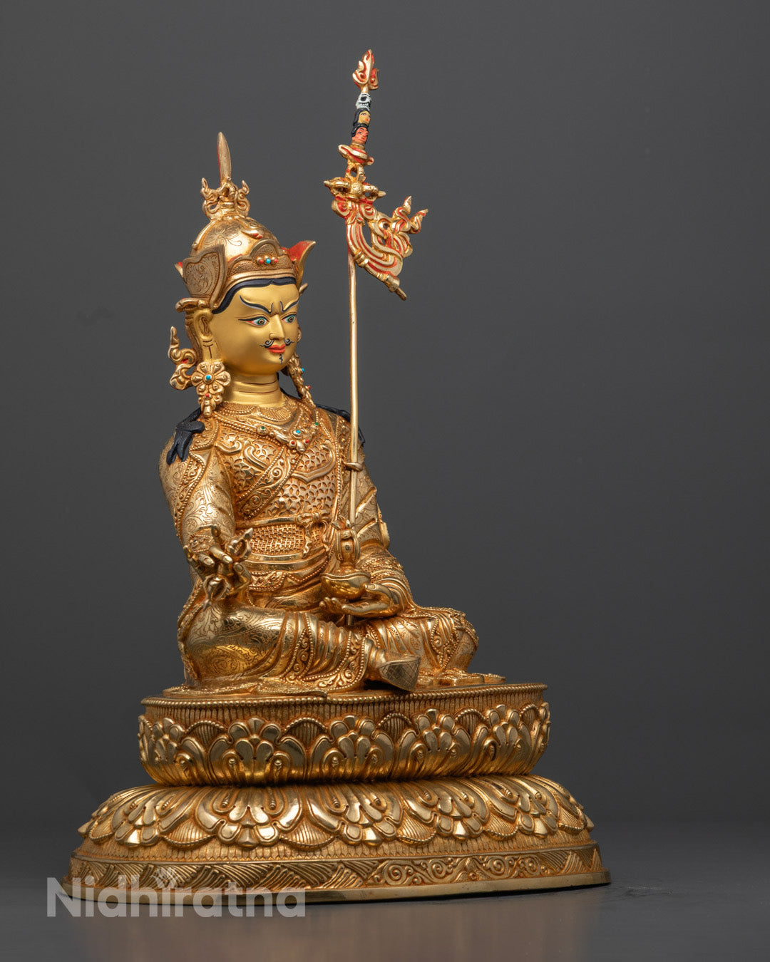 Guru Rinpoche Statue | Handcrafted Tibetan Buddhist