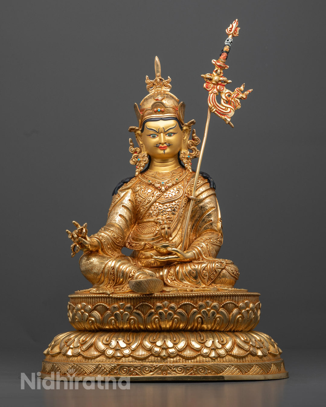 Guru Rinpoche Statue | Handcrafted Tibetan Buddhist